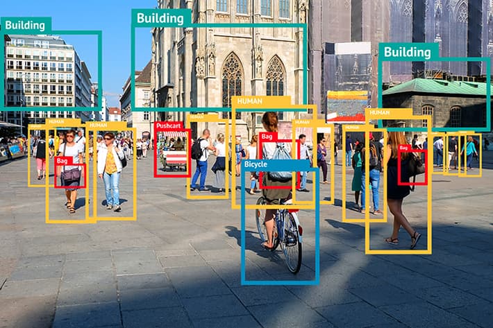 Image Annotation - Professional data annotation service showing AI training process and machine learning algorithms