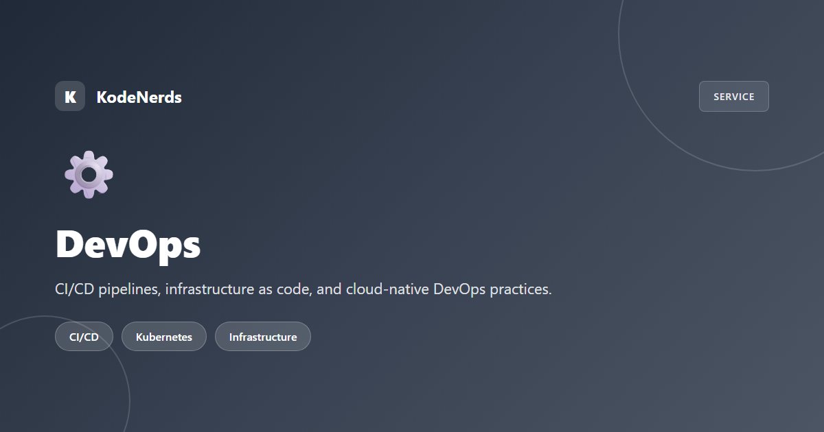 DevOps & Cloud Migration Services Chicago | CI/CD & Kubernetes | KodeNerds